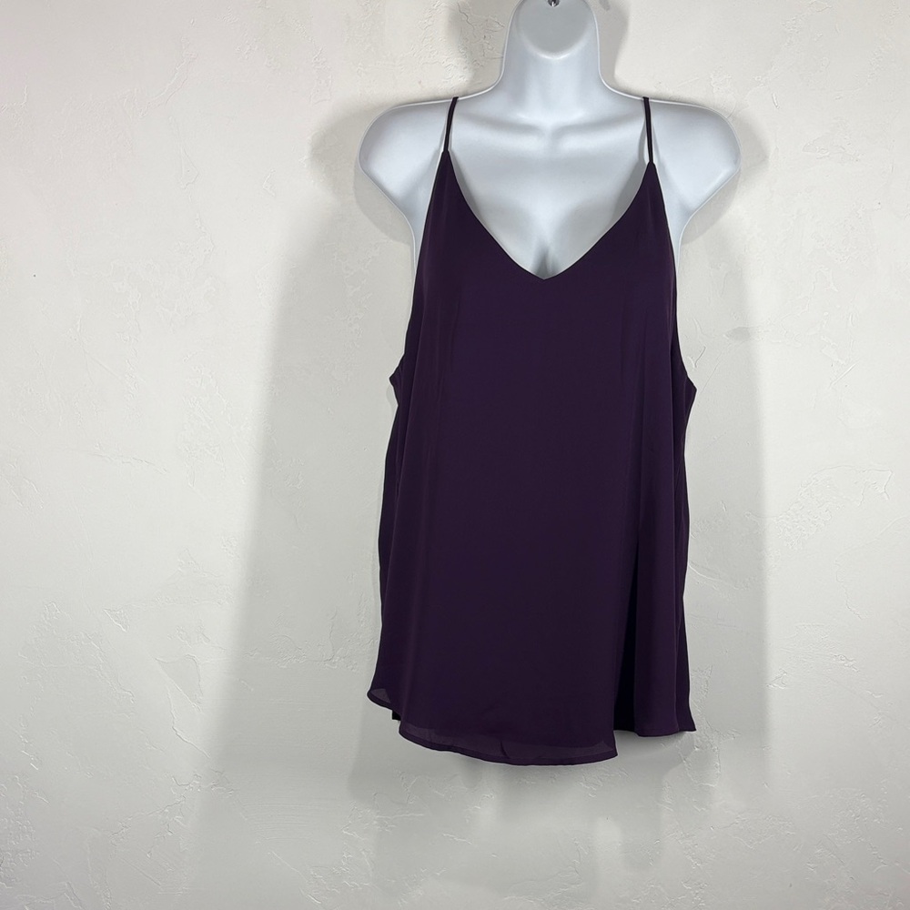 Evera B Elegant Purple Women's Top size large